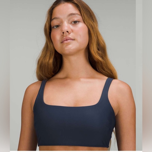 Lululemon Waterside Square-Neck Swim Top B/C Cup - True Navy blue - Picture 4 of 9